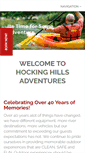 Mobile Screenshot of hockinghillscanoeing.com